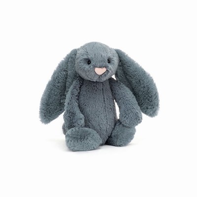 Jellycat Bashful Dusky Blue Bunnies UK | 08934XSOI